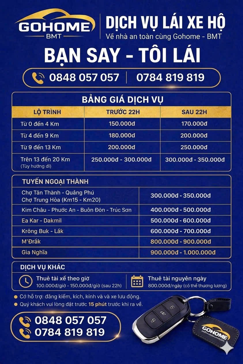 bảng giá dịch vụ